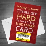 Funny Joke Card For Mum Dad Brother Sister Friend Christmas Card