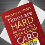 Funny Joke Card For Mum Dad Brother Sister Friend Christmas Card