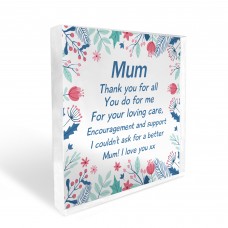 Mum Gifts I LOVE YOU Block Mum Gift For Birthday Christmas