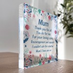 Mum Gifts I LOVE YOU Block Mum Gift For Birthday Christmas