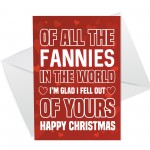 Mum Christmas Card Funny Joke Christmas Card For Mum Rude