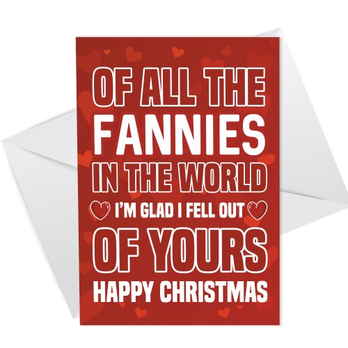 Mum Christmas Card Funny Joke Christmas Card For Mum Rude