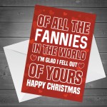 Mum Christmas Card Funny Joke Christmas Card For Mum Rude