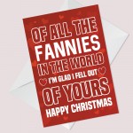 Mum Christmas Card Funny Joke Christmas Card For Mum Rude