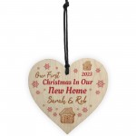 First Christmas In New Home PERSONALISED Tree Decoration Wood