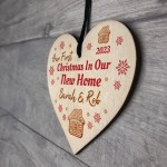 First Christmas In New Home PERSONALISED Tree Decoration Wood