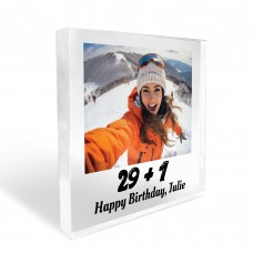 Funny 30th Birthday Gift For Him Her Personalised Photo Block