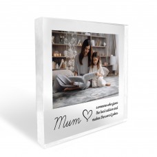 Personalised Gift For Mum Photo Block Birthday Gift For Mum