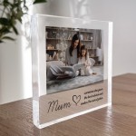 Personalised Gift For Mum Photo Block Birthday Gift For Mum
