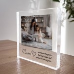 Personalised Gift For Mum Photo Block Birthday Gift For Mum