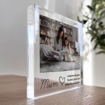 Personalised Gift For Mum Photo Block Birthday Gift For Mum