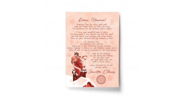 Personalised Official Letter from Santa Claus Christmas