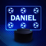 Football LED Colour Changing Plaque Boys Bedroom Decor Football 
