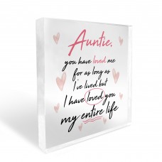 Auntie Gifts For Birthday Christmas Acrylic Block Thank You Gift