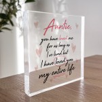 Auntie Gifts For Birthday Christmas Acrylic Block Thank You Gift