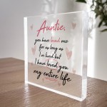 Auntie Gifts For Birthday Christmas Acrylic Block Thank You Gift