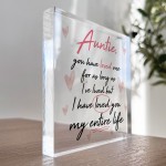 Auntie Gifts For Birthday Christmas Acrylic Block Thank You Gift