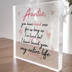 Auntie Gifts For Birthday Christmas Acrylic Block Thank You Gift