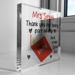 Personalised Best Teacher Gifts Thank You For Being Part Of 