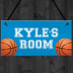Basketball Room Door Sign PERSONALISED Boys Bedroom Decor
