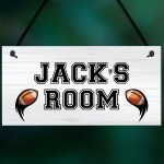 PERSONALISED Rugby Boys Room Hanging Door Sign Room Decor
