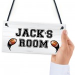 PERSONALISED Rugby Boys Room Hanging Door Sign Room Decor