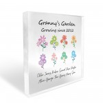 Gift For Grandma Granny Nanny Nanna Personalised Acrylic Block