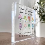 Gift For Grandma Granny Nanny Nanna Personalised Acrylic Block