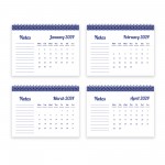 2024 Calendar Month To View Spiral Bound Flipbook Tabletop