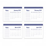 2024 Calendar Month To View Spiral Bound Flipbook Tabletop