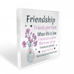 Friendship Gifts For Her Acrylic Heart Gift For Best Friend
