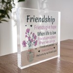 Friendship Gifts For Her Acrylic Heart Gift For Best Friend