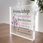 Friendship Gifts For Her Acrylic Heart Gift For Best Friend