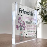 Friendship Gifts For Her Acrylic Heart Gift For Best Friend