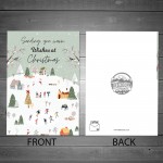 Christmas Cards For Him Her Snowy Scene Christmas Cards