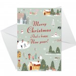 Christmas Card For Mum Dad Nan Grandad Neighbour Friend 