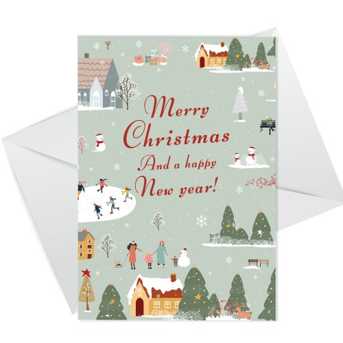 Christmas Card For Mum Dad Nan Grandad Neighbour Friend 