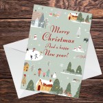 Christmas Card For Mum Dad Nan Grandad Neighbour Friend 