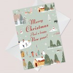 Christmas Card For Mum Dad Nan Grandad Neighbour Friend 