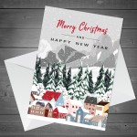 Merry Christmas Happy New Year Card Christmas Card For Friends