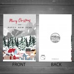 Merry Christmas Happy New Year Card Christmas Card For Friends