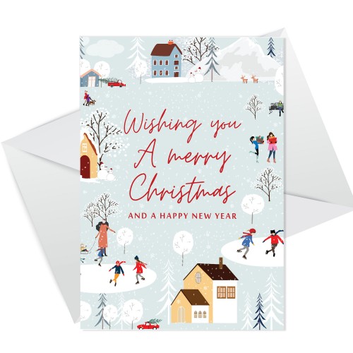 Christmas Greetings Card For Neighbour Colleague Friends Family