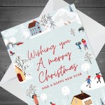 Christmas Greetings Card For Neighbour Colleague Friends Family