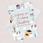 Christmas Greetings Card For Neighbour Colleague Friends Family