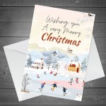 Christmas Cards For Friends Relation Snowy Design Cards For Mum