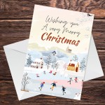 Christmas Cards For Friends Relation Snowy Design Cards For Mum