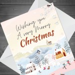 Christmas Cards For Friends Relation Snowy Design Cards For Mum