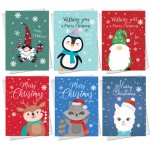 30 Pack of Christmas Cards Multipack Novelty Cards For Friends