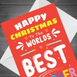 Christmas Card For Worlds Best Teacher Christmas Cards For Him