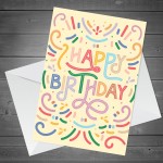 Funny Happy Birthday Card Cute For Him Her Party Celebration